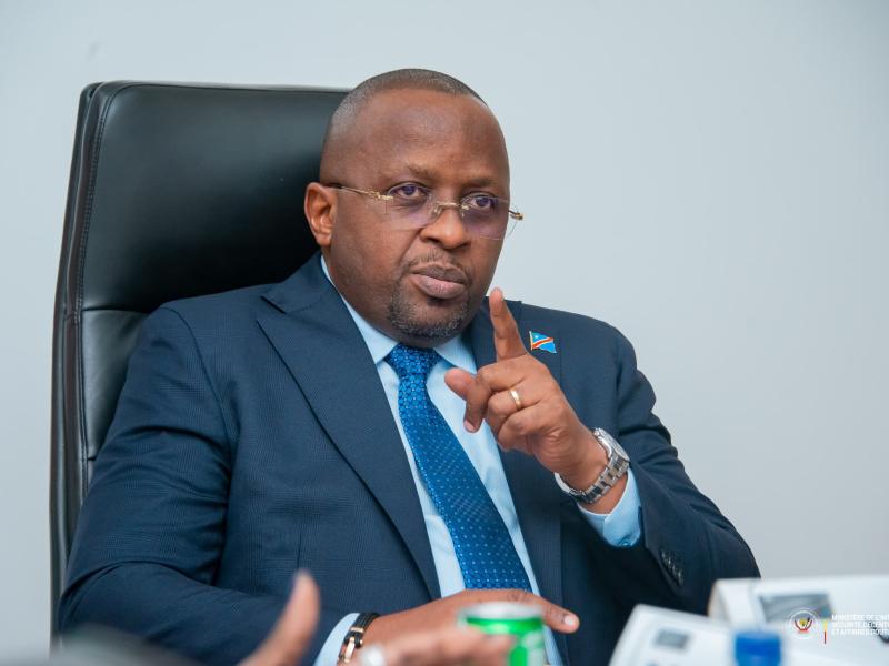 Le VPM en charge de l'Intérieur et Sécurité Jacquemain Shabani Lukoo