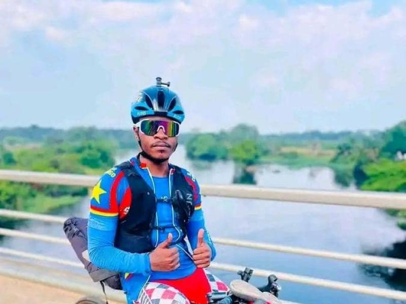 Le cycliste congolais Miguel Masaïsaï. [Photo d'illustration]