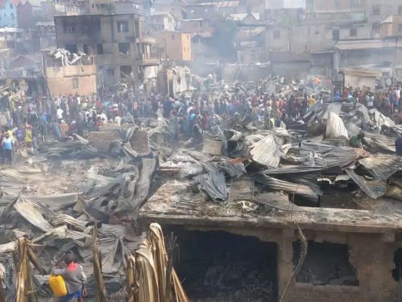 Un incendie survenu dans le quartier Nyalukemba à Bukavu