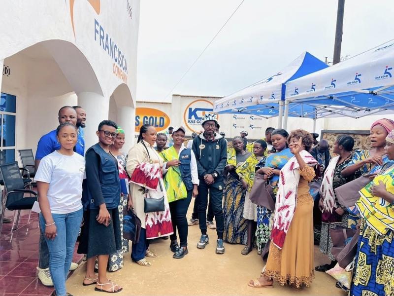 Des membres de la Francisca Company, en marge de la commémoration de la Journée internationale de la paix, à Butembo