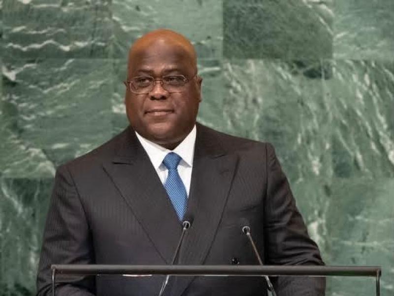 Le Président de la RDC, Félix-Antoine Tshisekedi, au débat général de l'Assemblée générale des Nations Unies (Photo ONU)