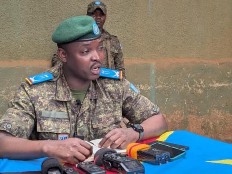 Le porte-parole du gouverneur militaire du Nord-Kivu, le lieutenant Marc Elongo [photo d'illustration]