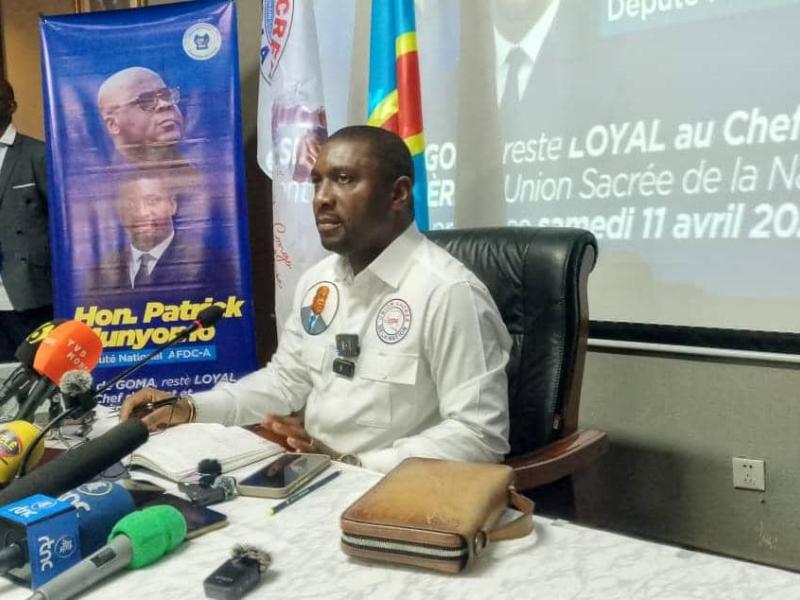 Le député national élu de Goma dans le Nord-Kivu, Patrick Munyomo