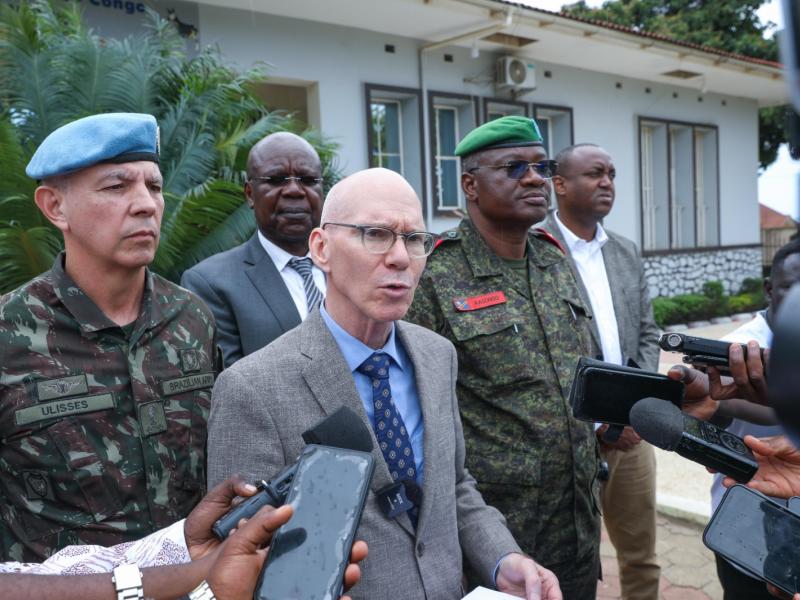 James Swan à son arrivée à Bunia