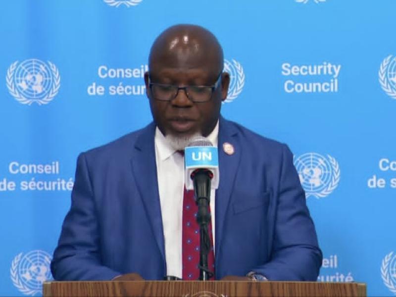 L’ambassadeur Zénon Mukongo Ngay, représentant permanent de la RDC auprès de l’ONU