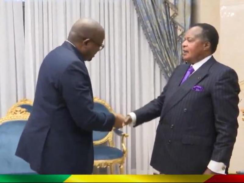 Floribert ANZULUNI, Ministre de l'intégration régionale reçu en audience par Dénis SASSOU NGOUESSO, Président de la République du Congo