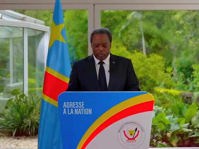 L’ex-chef de l’Etat de la RDC, Joseph Kabila Kabange,  lors de son adresse à la Nation congolaise,  le 9 0ctobr3 2026