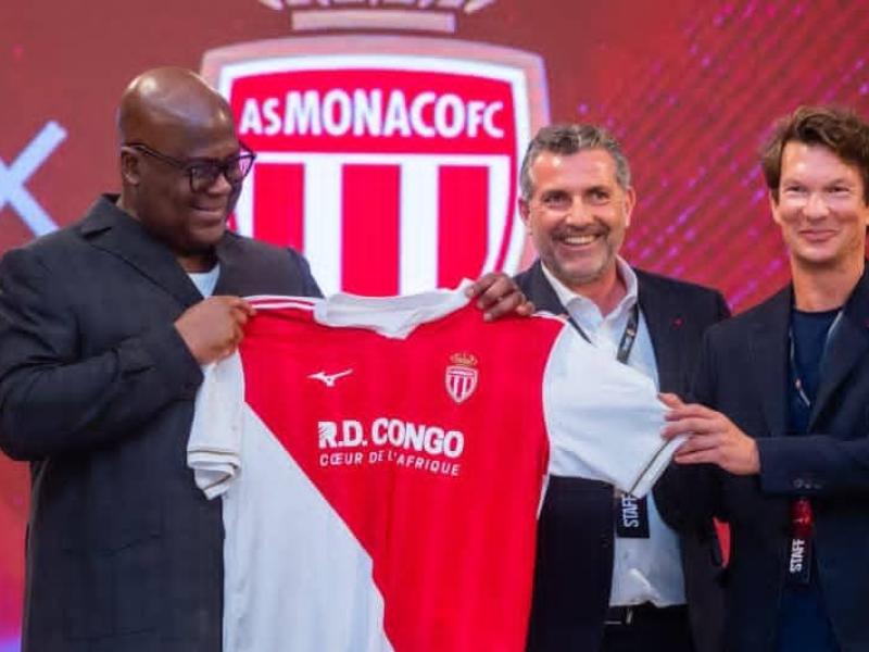 Félix Tshisekedi et les experts de l'AS Monaco.