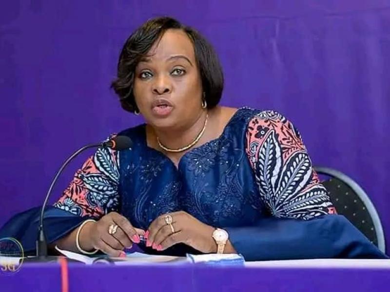 La directrice générale de la RTNC à Kinshasa Sylvie Elenge Nyembo