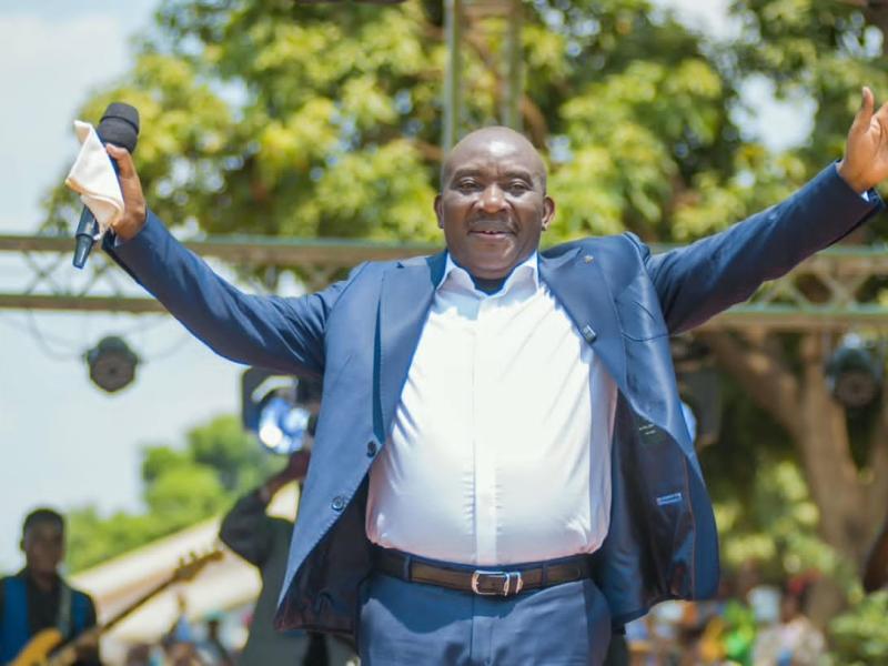Le prophète Jules Mulindwa au stade Mapinduzi de Likasi