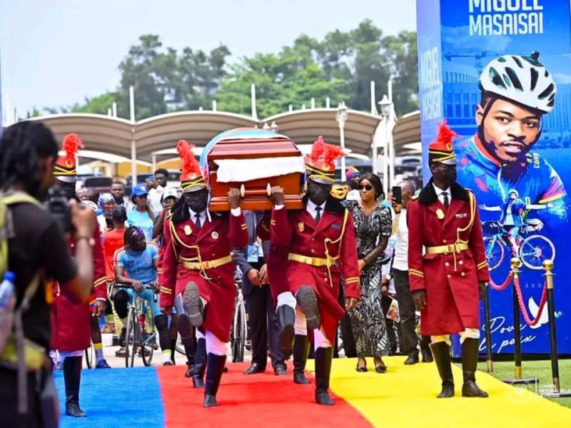 Les derniers hommages rendus à Miguel Masaïsaï lors de ses obsèques à Kinshasa, ce jeudi 22 octobre 2026