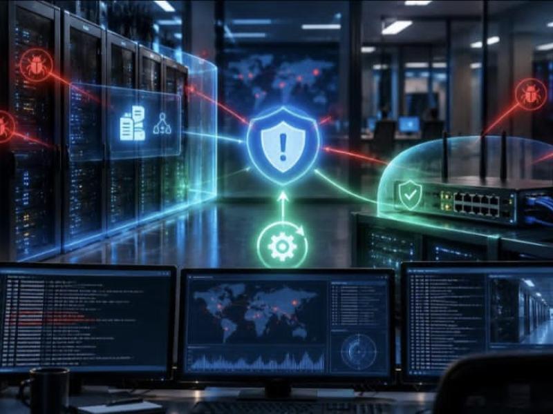La surveillance informatique dans un centre de données (data center). [Photo d'illustration]