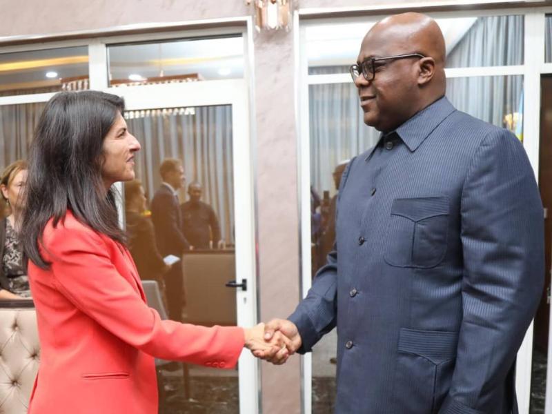 Serap Güler, ministre adjointe allemande aux Affaires étrangères, reçue par le chef de l'État de la RDC, Félix-Antoine Tshisekedi Tshilombo