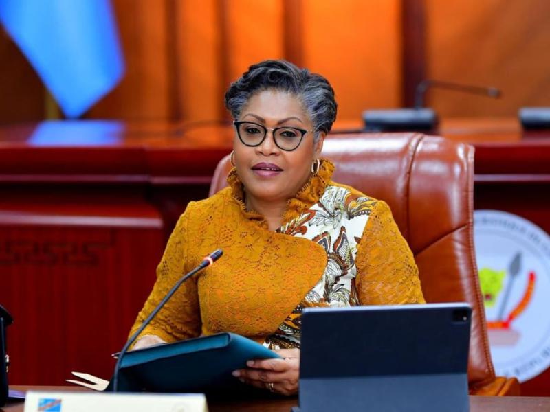 La Première ministre de la RDC, Judith Suminwa