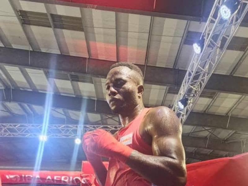 Le boxeur congolais David Tshama.