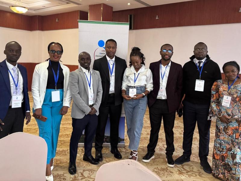 Quelques participants à la formation destinée au lancement du Réseau régional des jeunes du  Nil
