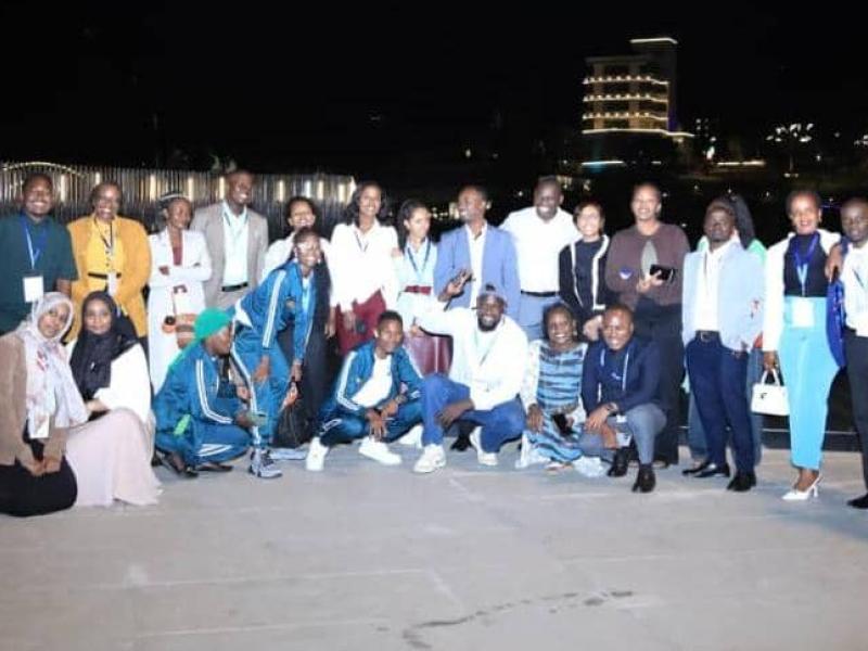 Des participants au Forum régional des jeunes du Bassin du Nil, en Éthiopie