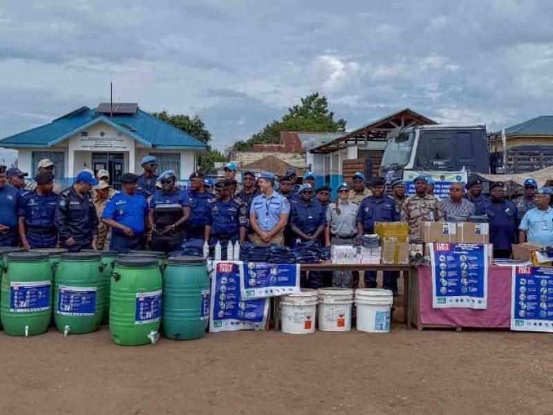 La MONUSCO dote la PNC de moyens de prévention contre Ebola en Ituri