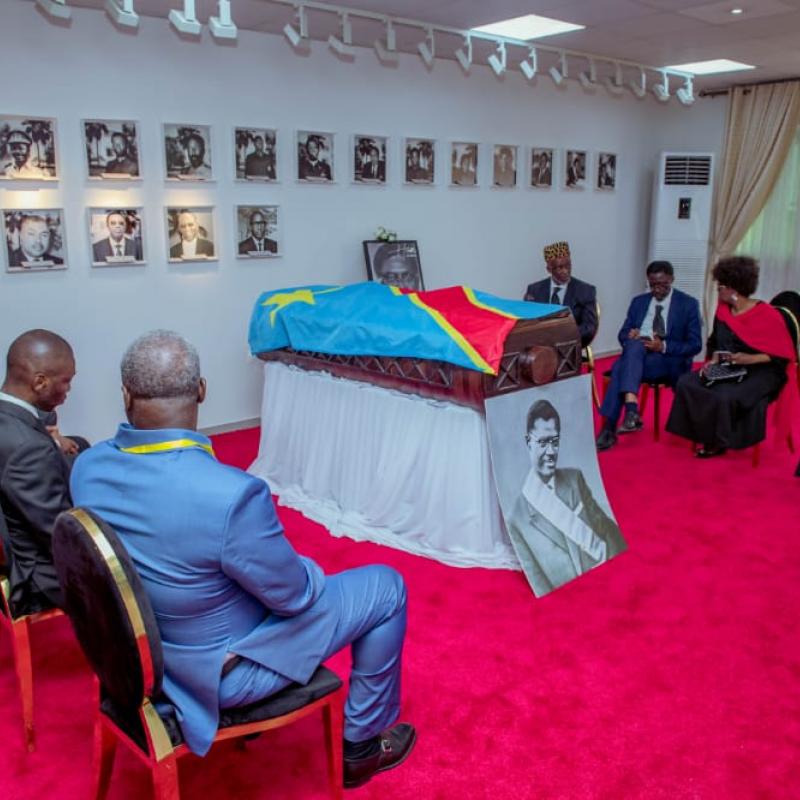 La dépouille du premier Premier ministre congolais exposée au salon rouge du bâtiment Lumumba à la primature