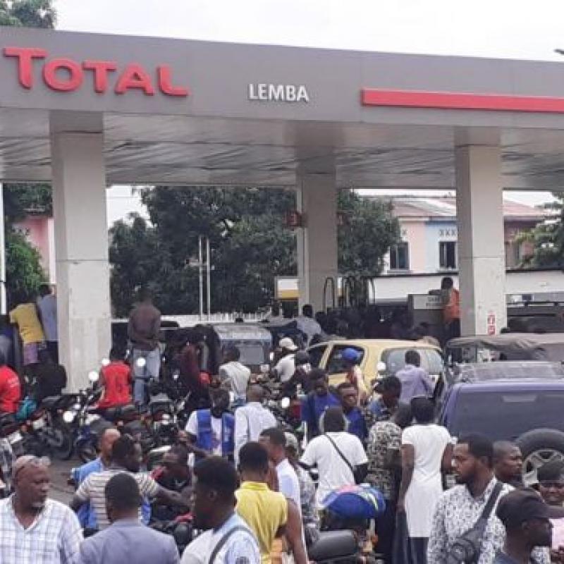 Pénurie d'essence à Kinshasa. [Photo d'illustration]