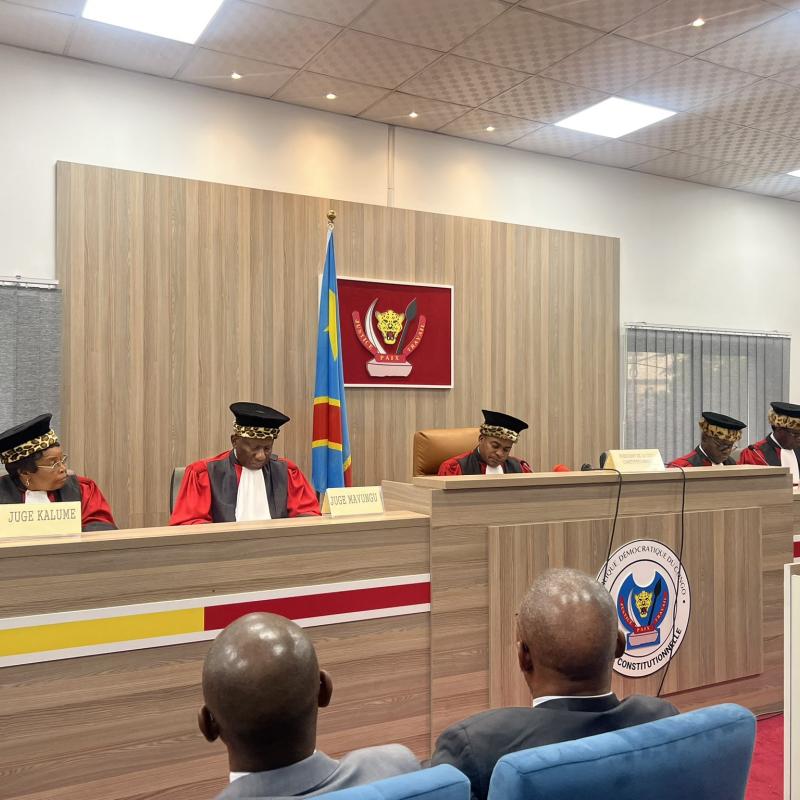 L'audience à la cour constitutionnelle en RDC [ Photo d'illustration]