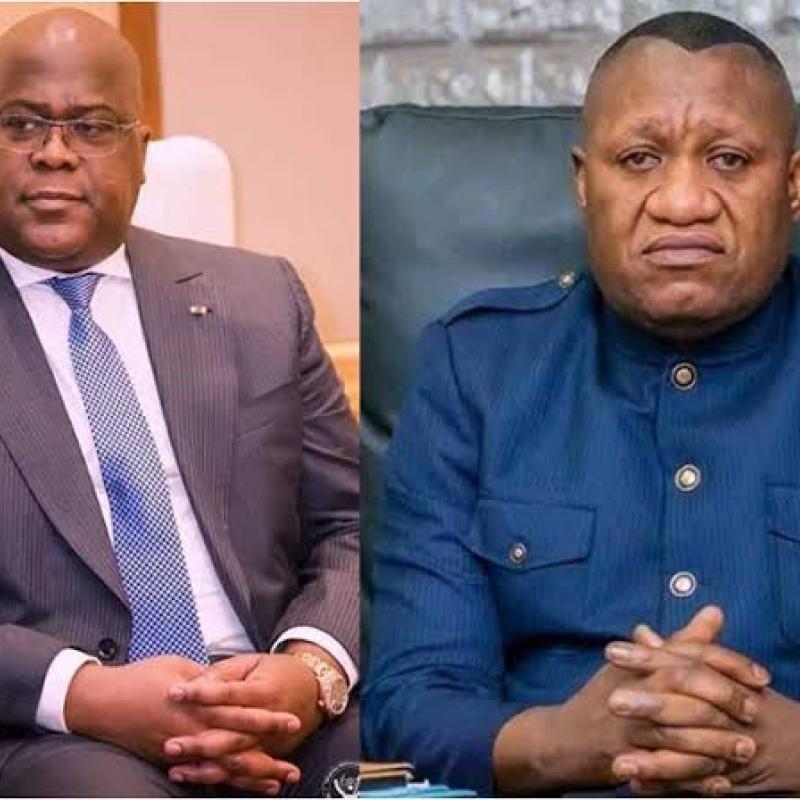 Le président Félix Tahisekedi et jules Alingete [photo d'illustration]