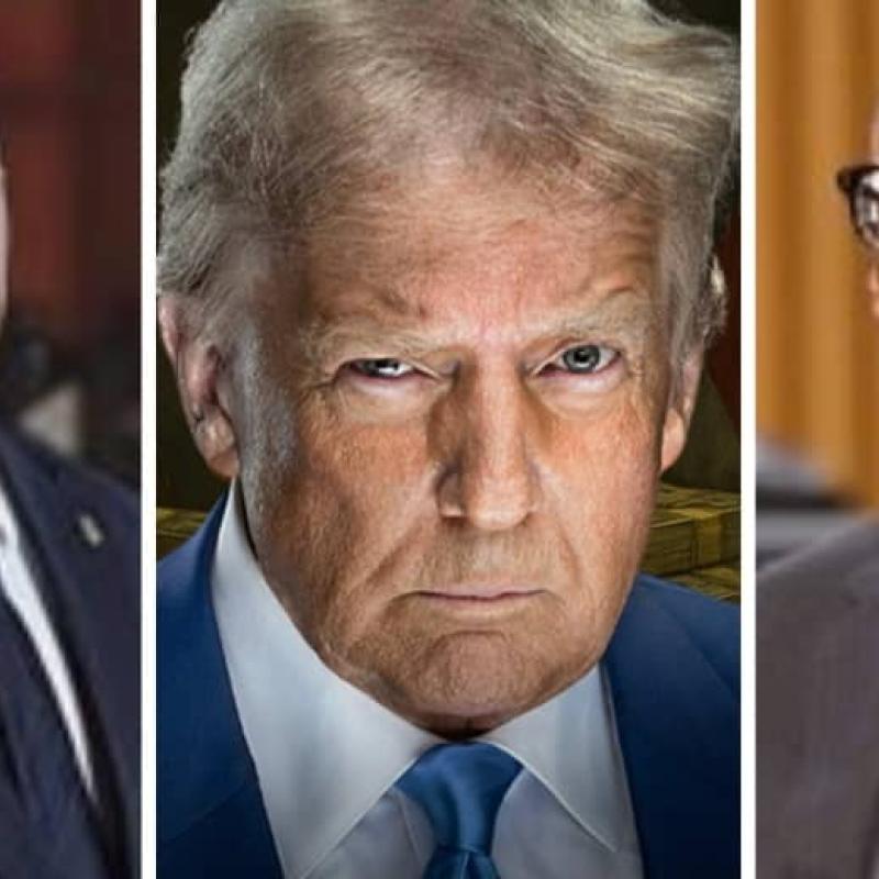 Les Présidents Félix Tshisekedi (RDC), Donald Trump (USA) et Paul Kagame (Rwanda)