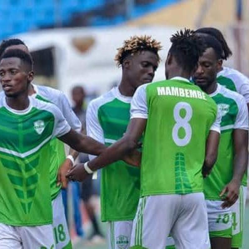 Les joueurs du DCMP en pleine célébration d'un but, au Stade des Martyrs de la Pentecôte. [ Photo d'illustration ]