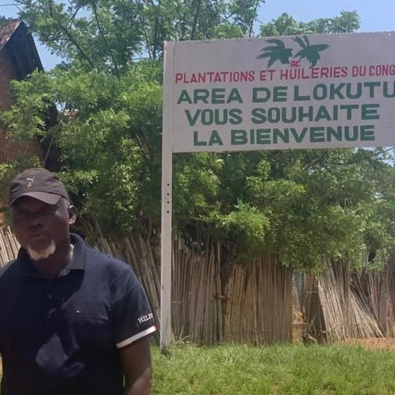 Le militant Jean- François Mombia lors de sa descente à la PHC, dans la province de Tshopo