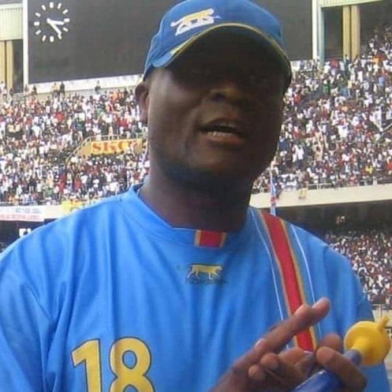 Constant Omari, lors d'une rencontre des Léopards, au Stade des Martyrs, en 2007. [Photo d'illustration]