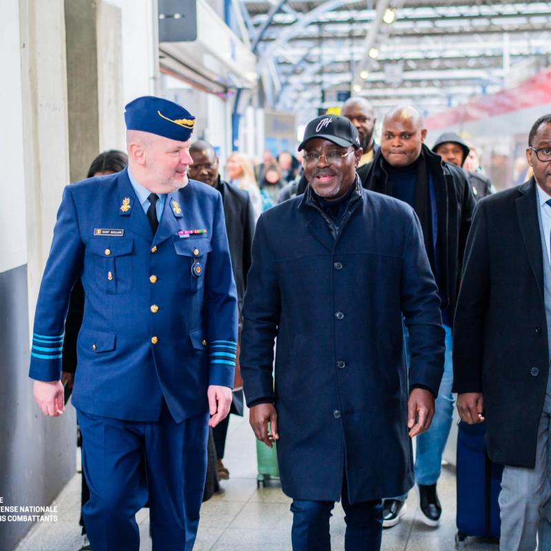 Le VPM en charge de la Défense nationale, Guy Kabombo Muadiamvita, en mission officielle en Belgique