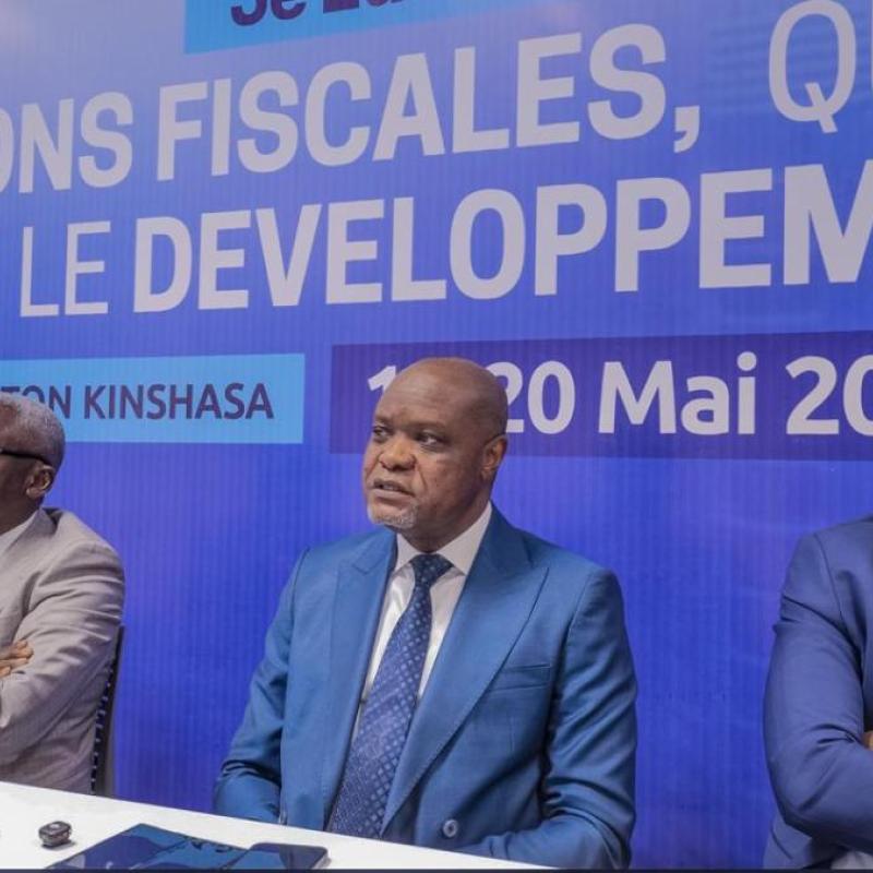 Dieudonné Ntumba Kasonga, conseiller fiscal au ministère des Finances, participant au lancement des travaux préparatoires de la troisième édition du Forum « DRC Tax Masolo »