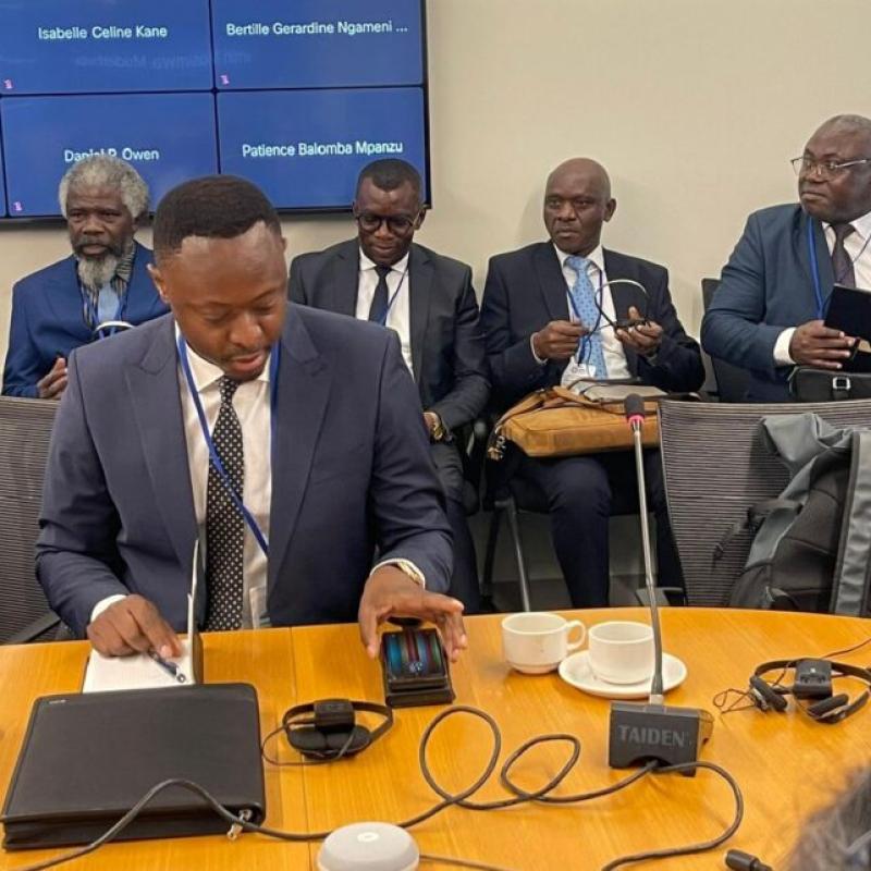 Le DG de la SNEL, Teddy Lwamba, lors de la réunion de printemps, organisée à Washington DC