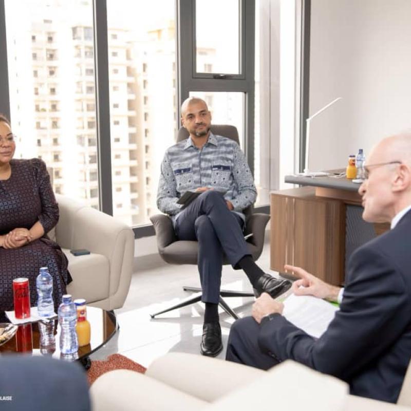 La ministre des affaires étrangères Thérèse Thérèse Kayikwamba Wagner et le Chargé d’Affaires a.i de l’ambassade des États-Unis en RDC, Ian J. McCary [photo d'illustration]