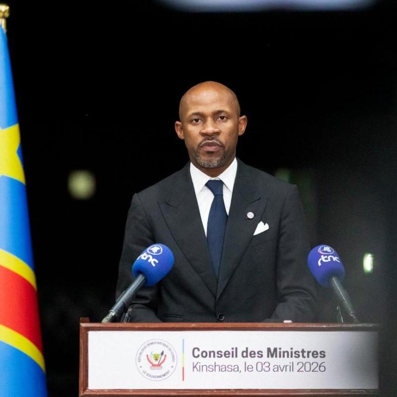 Le ministre de la Communication et Médias, Patrick Muyaya, porte-parole du Gouvernement de la République démocratique du Congo