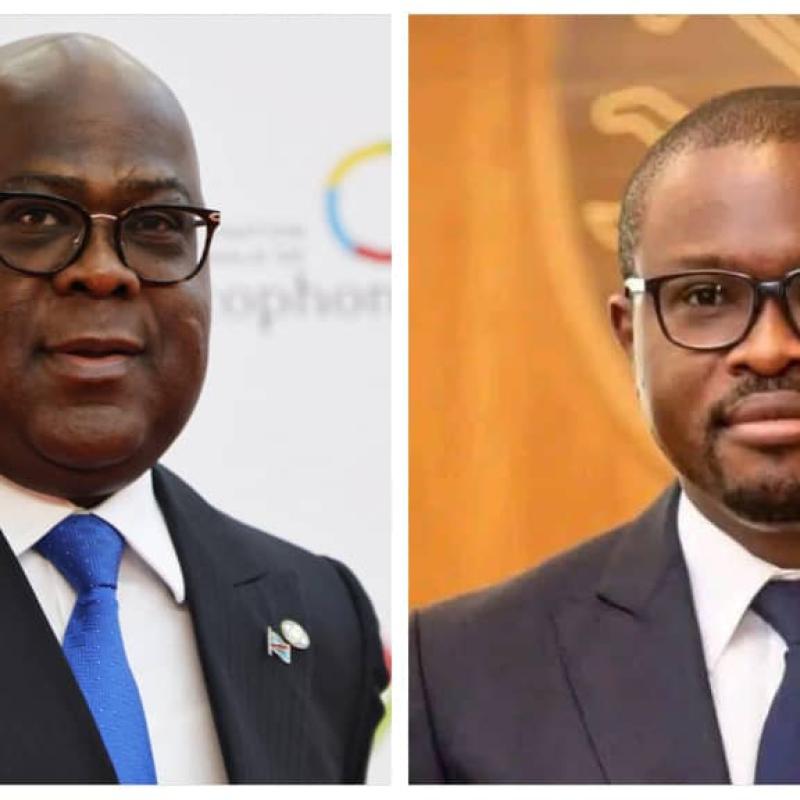 Le chef de l'État congolais Félix-Antoine Tshisekedi et le nouveau Président du Bénin, Romuald Wadagni [ Photo d'illustration]