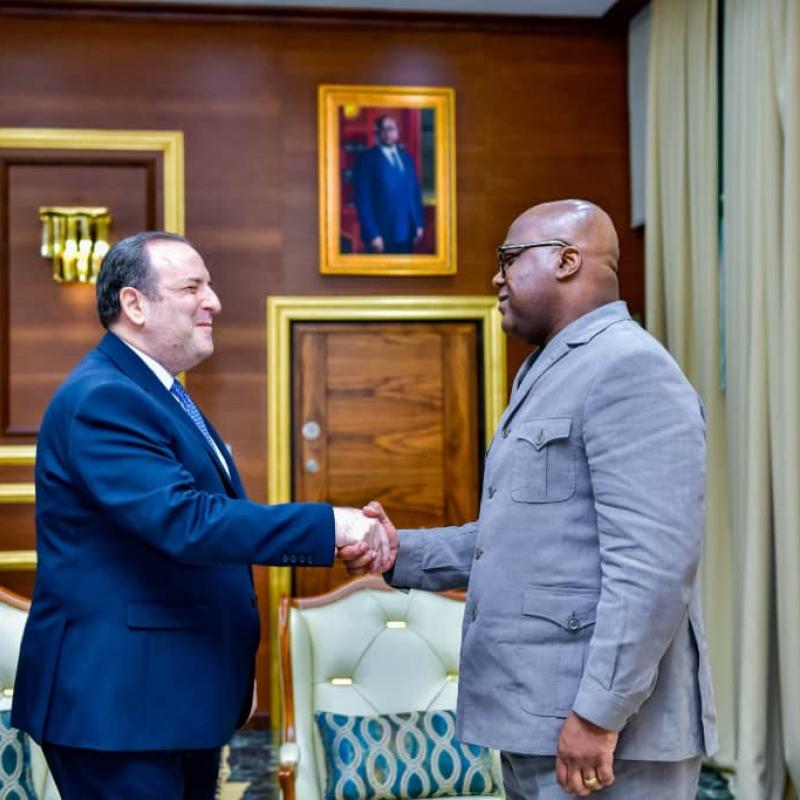 L’ambassadeur turc en RDC, Murat Ülkü, reçu par le Président de la République Félix Tshisekedi