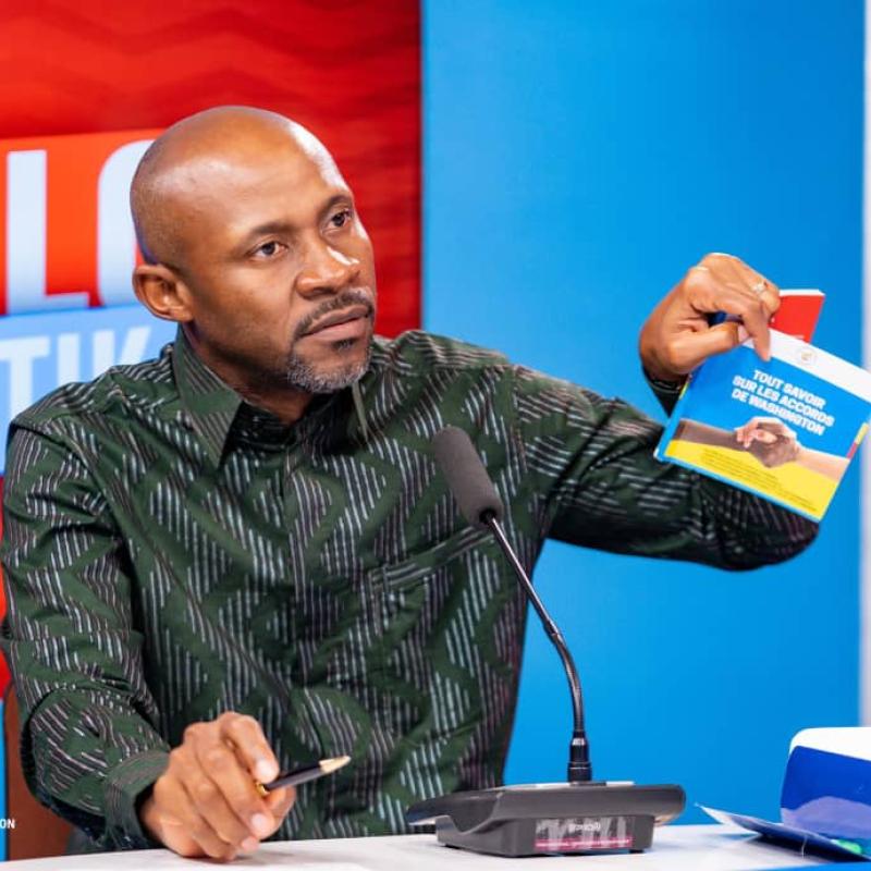 Patrick MUYAYA KATEMBWE sur le plateau de Bosolo na Politik, mercredi 15 avril 2026