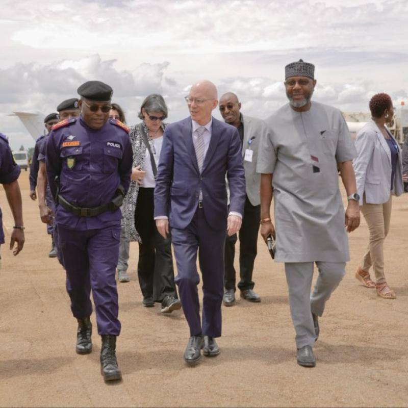 James Swan, chef de la MONUSCO, en mission à Beni, au Nord-Kivu, ce 20 avril 2026