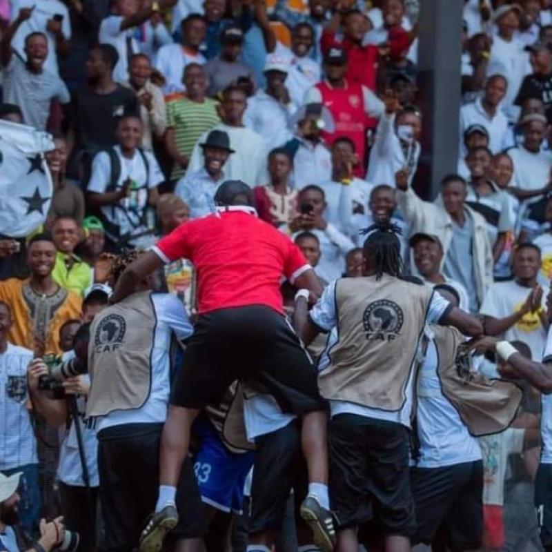 Les joueurs du TP Mazembe en pleine célébration d'un but à Kamalondo. [Photo d'illustration]
