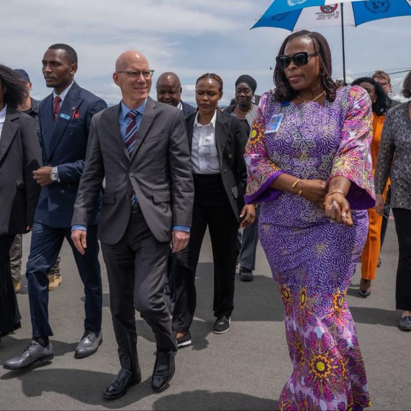 James Swan, chef de la MONUSCO, lors de son arrivée à Goma [photo d’illustration]