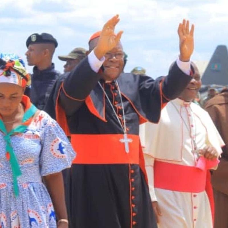 Arrivée du Cardinal Fridolin Ambongo en Ituri
