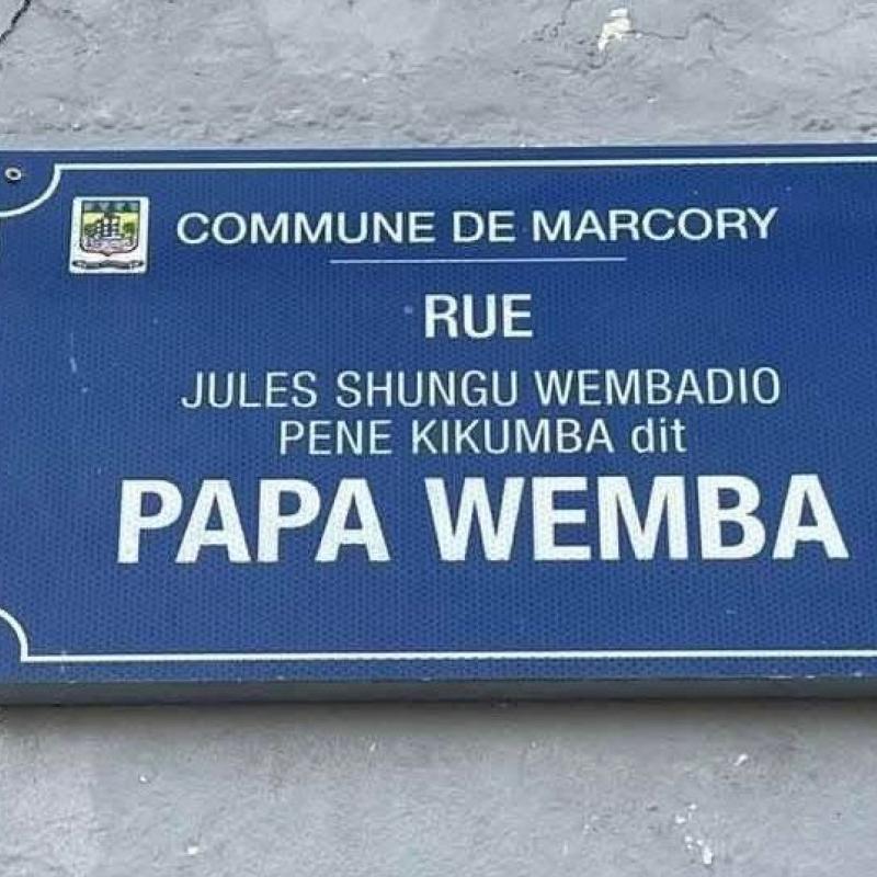Le nom complet de Papa Wemba placé en exergue sur une rue d’Abidjan