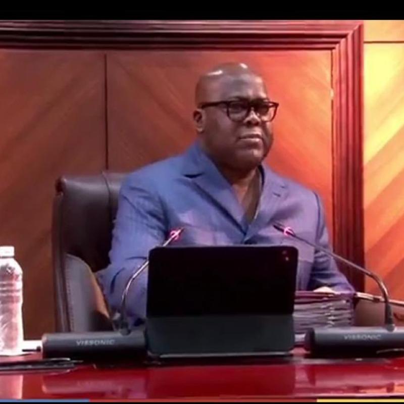 Félix Antoine Tshisekedi   Tshilombo, chef de l'État de la République démocratique du Congo