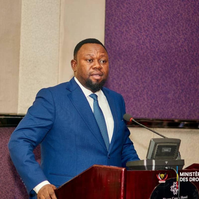 Le ministre congolais de Droits humains, Samuel Mbemba Kabuya