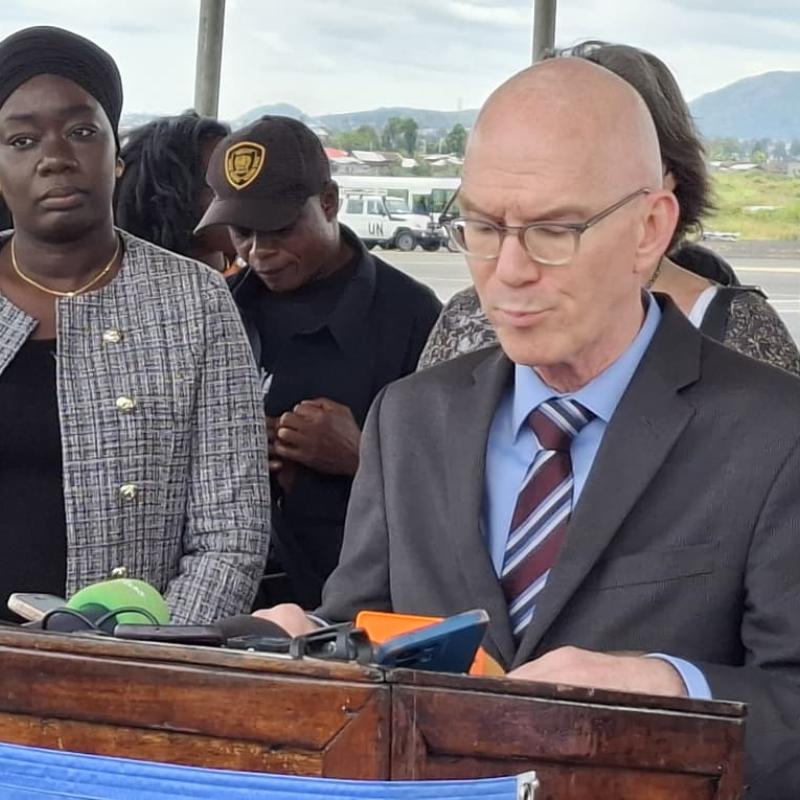 James Swan,  chef de la MONUSCO [photo d'illustration]