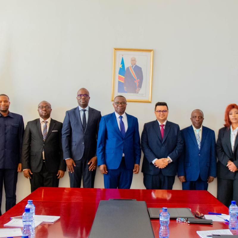 Le ministre du Commerce extérieur Julien Paluku Kahongya et les partenaires de Rawbank et du Royaume-Uni [photo d'illustration]