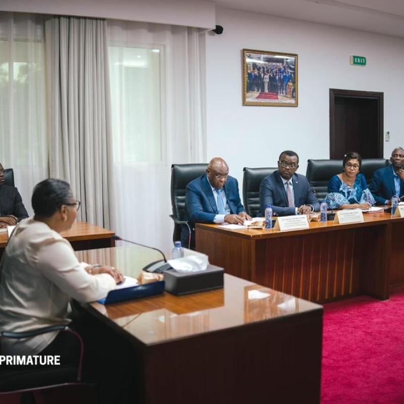 La Première ministre Judith Suminwa et quelques membres du gouvernement, mardi 05  mai 2026