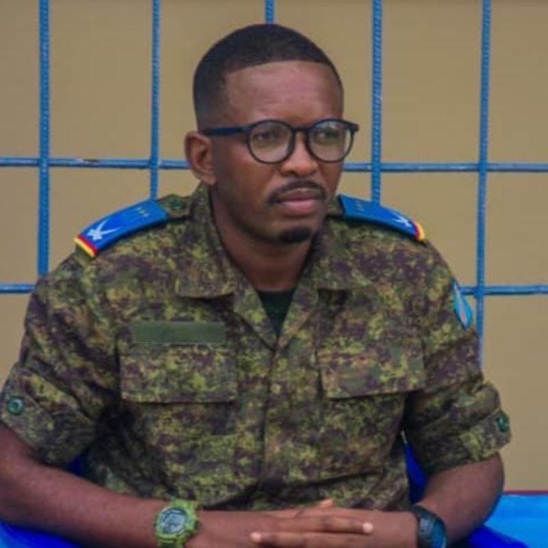 Le porte-parole des opérations NGEMBA Capitaine Antony Mualushayi [photo d'illustration]