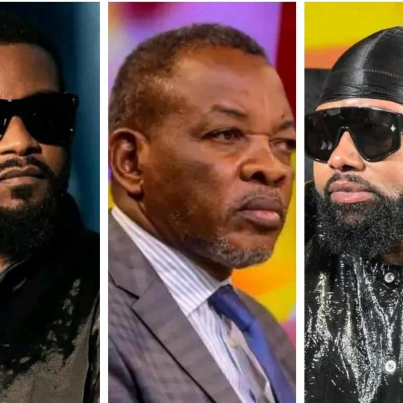 Fally Ipupa, Mike Mukebayi, et Ferré Gola. [Photo d'illustration]